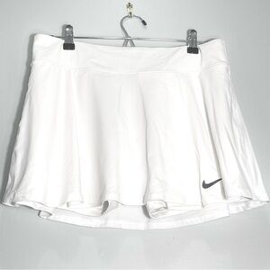 NIKE Womens White Athletic Skirt/Skort Tennis Golf Pickleball Stretch Size Large